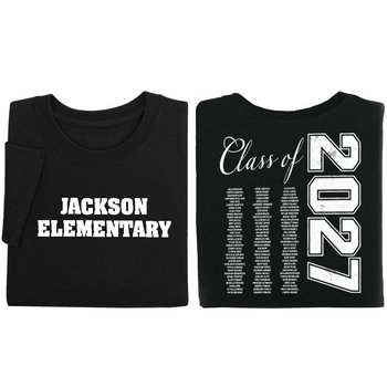 Class of 2027 Graduates List Gildan® Youth Heavy Cotton T-Shirt: Premium Colors - Silkscreened Personalization Available from Positive Promotions