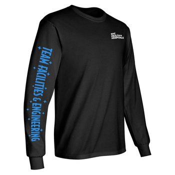 Team Facilities & Engineering Unisex 2-Location Long-Sleeved T-Shirt - Silkscreened Personalization Available from Positive Promotions