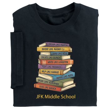 Inspiring Leaders Adult Unisex Short-Sleeved T-Shirt - Silkscreened Personalization Available from Positive Promotions