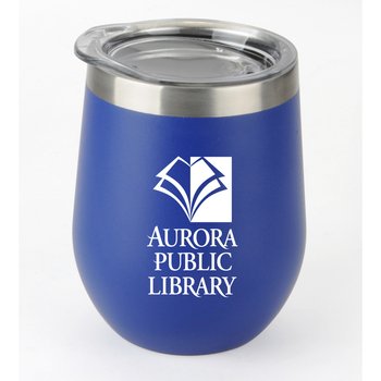 Sanford Stemless Double Wall Stainless Steel Wine Tumbler 12-Oz. - Personalization Available from Positive Promotions