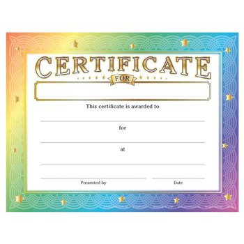 Certificate For (Write In) Gold Foil-Stamped Certificates - Pack of 25 from Positive Promotions