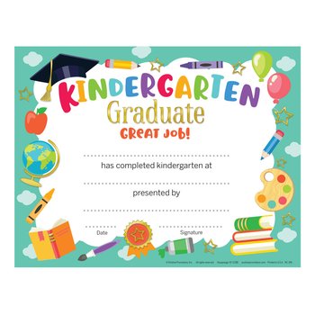 Kindergarten Graduate Gold Foil-Stamped Certificate - Pack of 25 from Positive Promotions