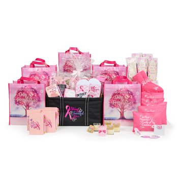 51-Gift Breast Cancer Awareness Budget Raffle Pack from Positive Promotions