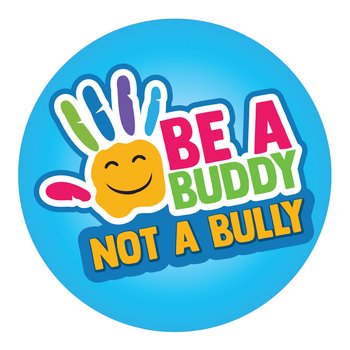 Be A Buddy, Not A Bully Stickers-On-A-Roll - Roll of 200 from Positive Promotions