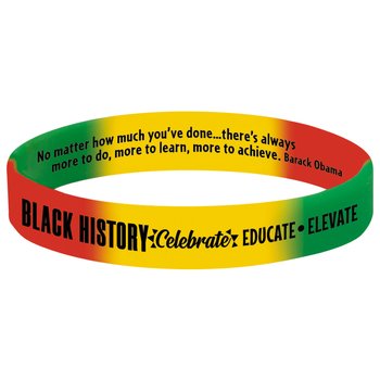 Liliful 100-Pc Juneteenth Party Pack – 50 Silicone Bracelets & 50 Small Handheld Flags