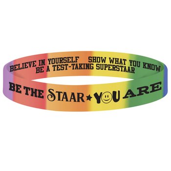 Be the STAAR You Are 2-Sided Silicone Bracelet - Pack of 10 from Positive Promotions