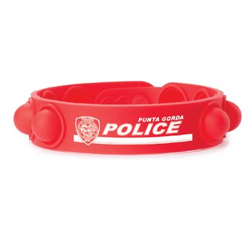Pop Stress Reliever Silicone Bracelet - One-Color Personalization Available from Positive Promotions