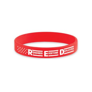 Remember Everyone Deployed Silicone Awareness Bracelet - Pack of 25 from Positive Promotions