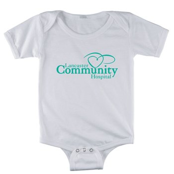 Rabbit Skins® Infant Short-Sleeved Onesie - Silkscreened Personalization Available from Positive Promotions