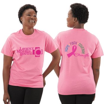 Hope Faith Courage Strength Awareness T-Shirt With Personalization from Positive Promotions