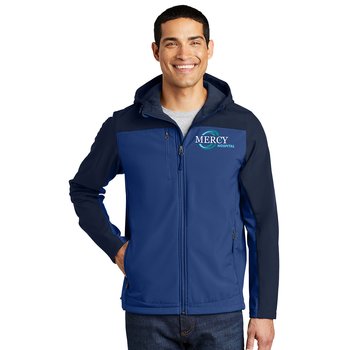 Port Authority® Men's Hooded Core Soft-Shell Jacket - Embroidered Personalization Available from Positive Promotions