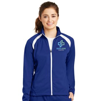 Women's Sport-Tek&reg; Tricot Track Jacket - Embroidered Personalization Available from Positive Promotions