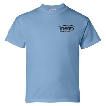 Hanes&reg; ComfortSoft&reg; Youth T-Shirt - Personalization Available from Positive Promotions