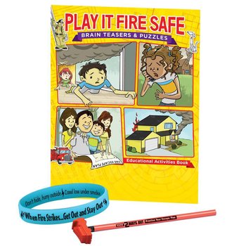 Play It Fire Safe: Brain Teasers & Puzzles Grades 5-6 Fire Safety Educational Activity Pack from Positive Promotions