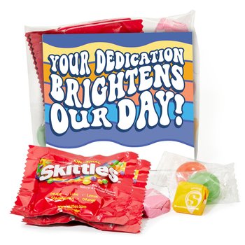 Your Dedication Brightens Our Day! Treat Pack from Positive Promotions