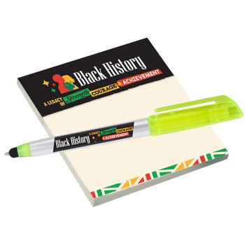 Black History: A Legacy of Strength, Courage, & Achievement Sticky Pad & Pen from Positive Promotions