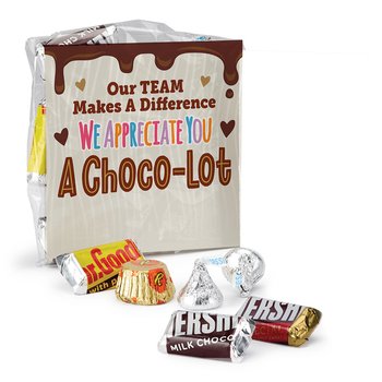 Our Team Makes a Difference. We Appreciate You a Choco-lot! Treat Pack from Positive Promotions