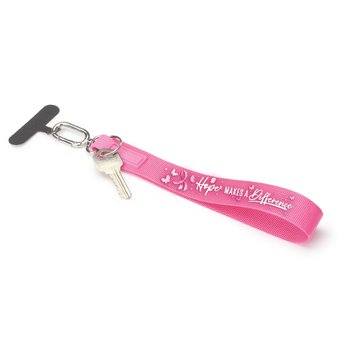 Hope Makes A Difference Never Lose Your Belongings Water-Repellent Wristband Key Chain & Phone Holder from Positive Promotions