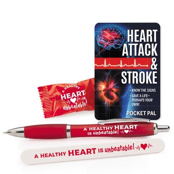 A Healthy Heart Is Unbeatable! Heart-Health Awareness Pack from Positive Promotions