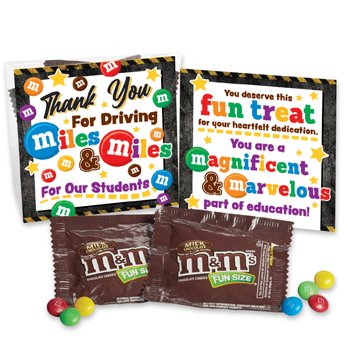 Thank You for Driving Miles & Miles M&M's® Snack Pack - Pack of 25 from Positive Promotions