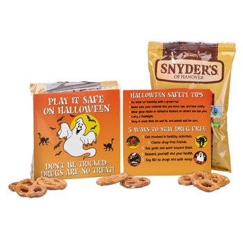 Play It Safe on Halloween: Don't Be Tricked - Drugs Are No Treat! Pretzel Treat Pack from Positive Promotions