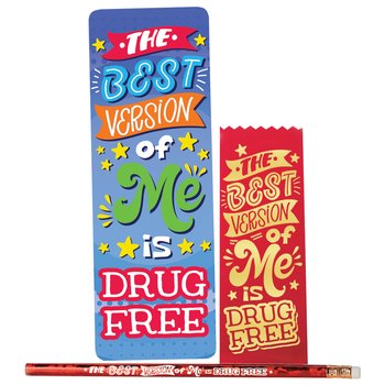 The Best Version of Me Is Drug Free 3-Piece Kit - Pack of 25 from Positive Promotions