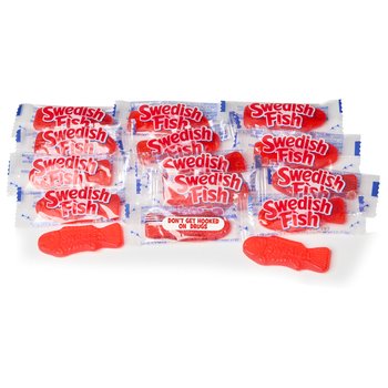 Don't Get Hooked on Drugs Swedish Fish® Treat Pack - Pack of 100 from Positive Promotions