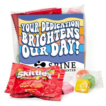 Your Dedication Brightens Our Day! Treat Pack - One-Color Personalization Available from Positive Promotions