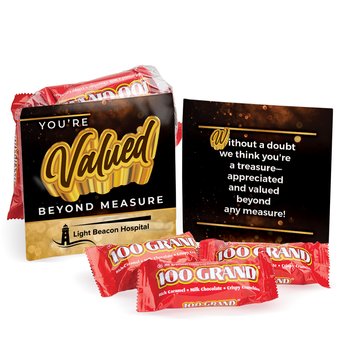 You're Valued Beyond Measure Treat Pack - One-Color Personalization Available from Positive Promotions