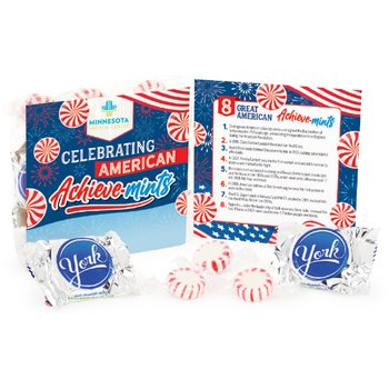 Celebrating American Achieve-mints Treat Pack - One-Color Personalization Available from Positive Promotions