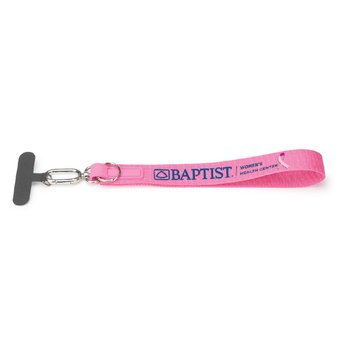 Breast Cancer Awareness Never Lose Your Belongings Water-Repellent Wristband Key Chain & Phone Holder - Personalization Available from Positive Promotions