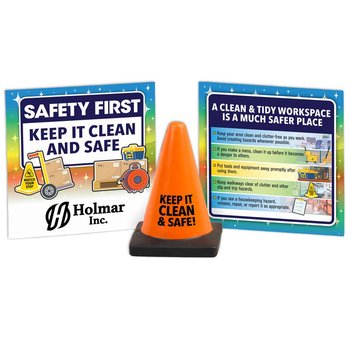 Safety First Orange Cone Stress Reliever from Positive Promotions