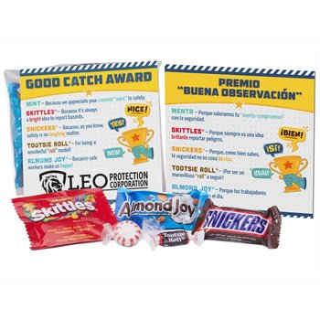 Good Catch Award Treat Pack With Personalized Card from Positive Promotions