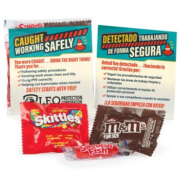 Caught Working Safely Treat Pack With Personalized Card from Positive Promotions