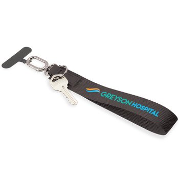 Never Lose Your Keys Black Water Repellent Key Finder & Phone Holder from Positive Promotions