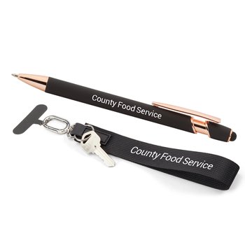 Pen and Key Finder Gift Set- Personalized from Positive Promotions