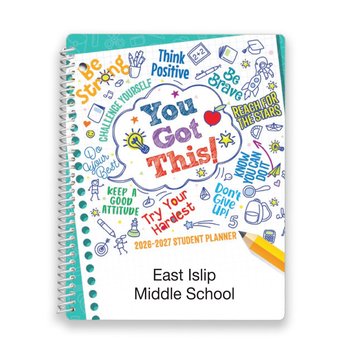 You Got This! Middle School 2026-2027 Student Planner - One-Color Personalization Available from Positive Promotions