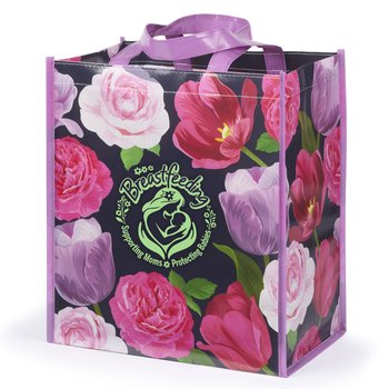 Breastfeeding Supporting Moms, Protecting Babies Laminated Tote from Positive Promotions