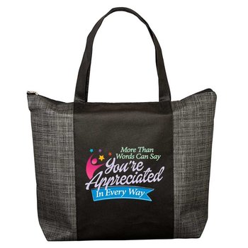 More Than Words Can Say, You're Appreciated In Every Way Tonal Non-Woven Tote Bag from Positive Promotions