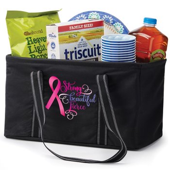 Strong, Beautiful, Fierce Utility Tote Bag from Positive Promotions