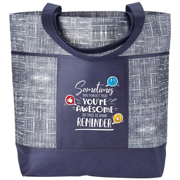 Sometimes You Forget That You're Awesome... Malibu Non-Woven Tote Bag from Positive Promotions