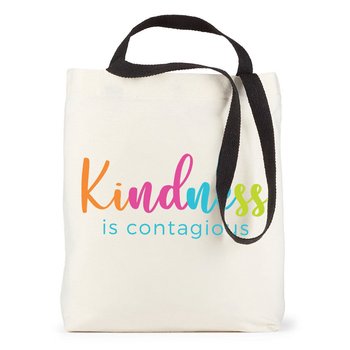 Kindness Is Contagious Venice Dual Carry Handle Reusable Cotton Tote Bag from Positive Promotions