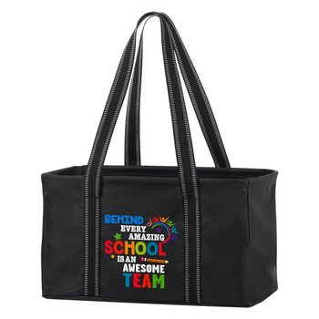 Behind Every Amazing School Is an Awesome Team Utility Tote from Positive Promotions