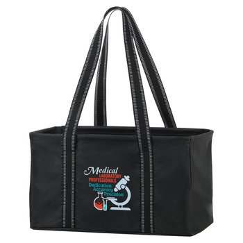 Medical Laboratory Professionals: Dedication, Accuracy, Precision Utility Tote from Positive Promotions