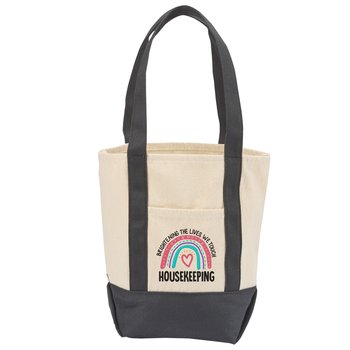 Housekeeping Canvas Market Tote from Positive Promotions