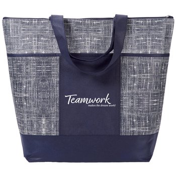 Teamwork Makes The DreamWork Malibu Non-Woven Tote Bag from Positive Promotions