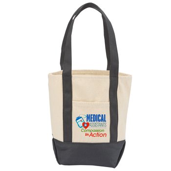 Medical Assistants: Compassion In Action Cotton Canvas Market Tote Bag from Positive Promotions