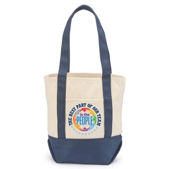 The Best Part Of Our Team Is The People Cotton Canvas Market Tote Bag from Positive Promotions