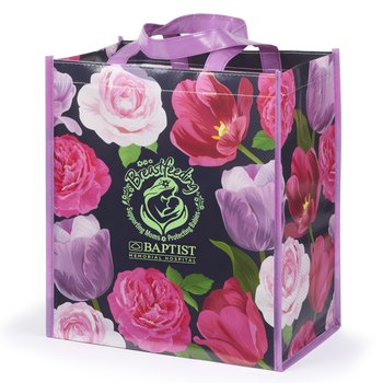 Breastfeeding Laminated Shopper Tote - Personalized from Positive Promotions