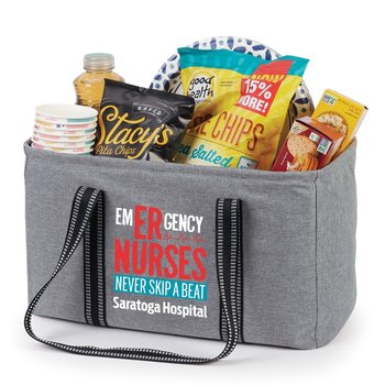 Healthcare Team Pride Gray Utility Tote - Full-Color Personalization Available from Positive Promotions